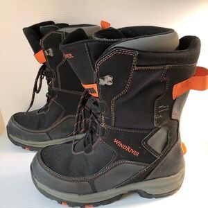WindRiver Men’s Winter Boots Waterproof Black Size 10